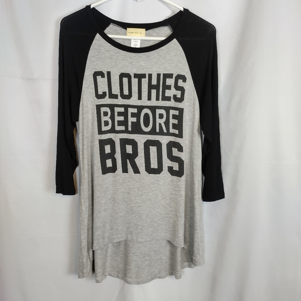 Cute baseball style tunic size small funny